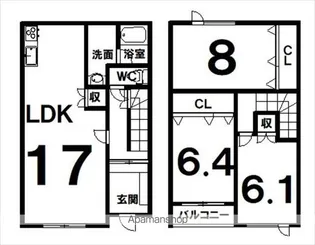 ルピナス72【1階】の間取り